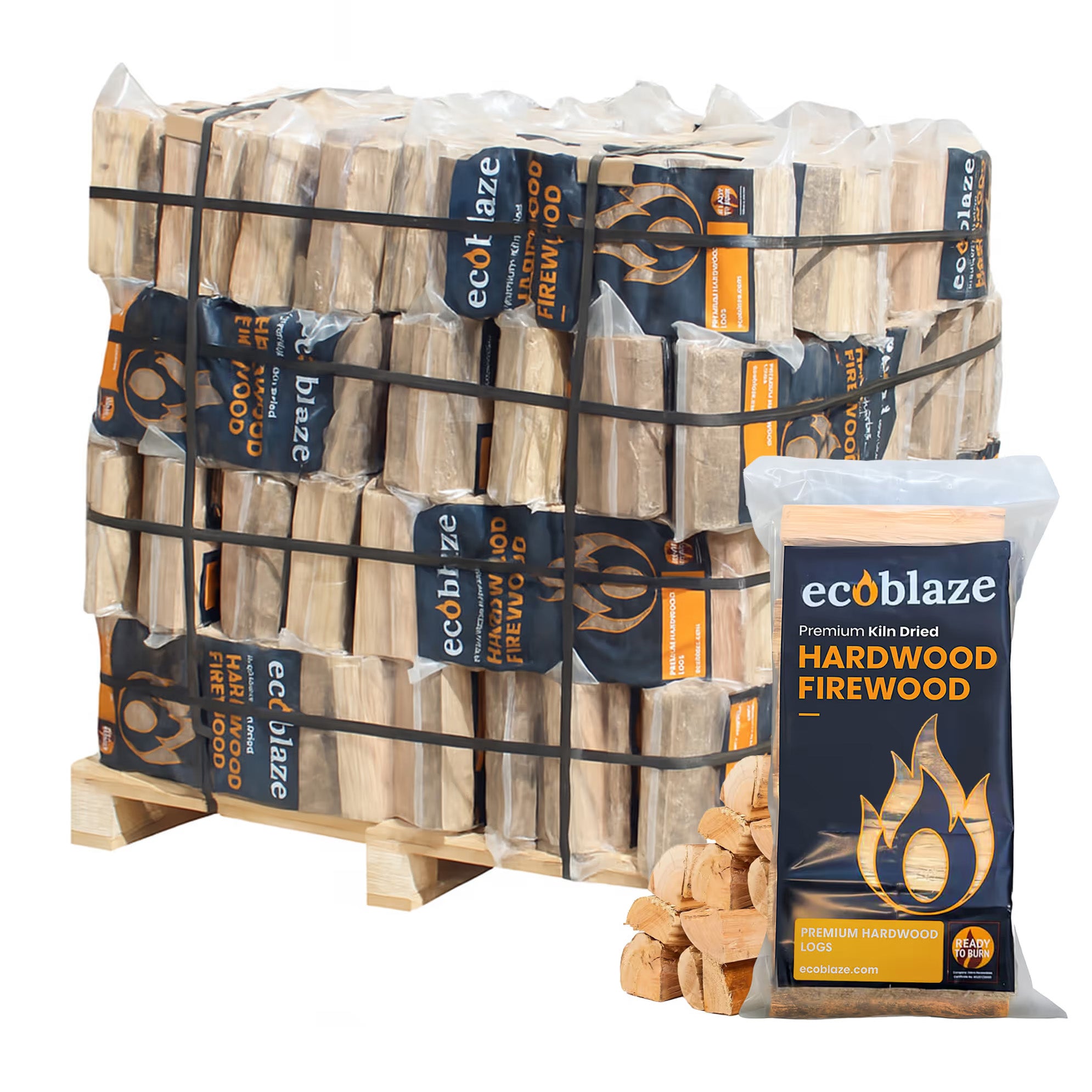 Premium Kiln Dried Hardwood Firewood - 20l Plastic Bags