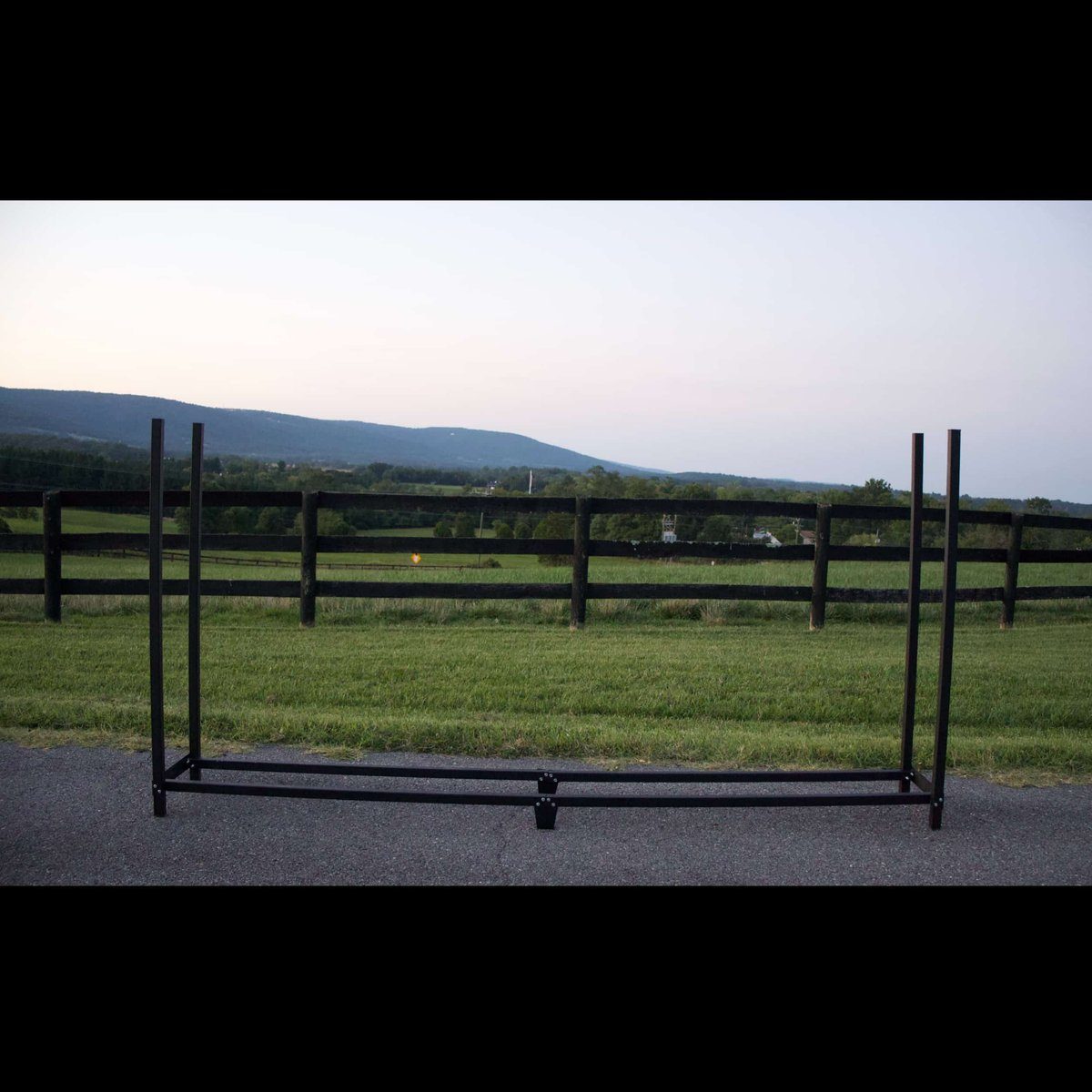 8 ft Steel Firewood Rack